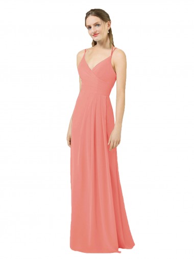 Cheap Flirty Chiffon Bridesmaid Dress with Modern Back Detail UK
