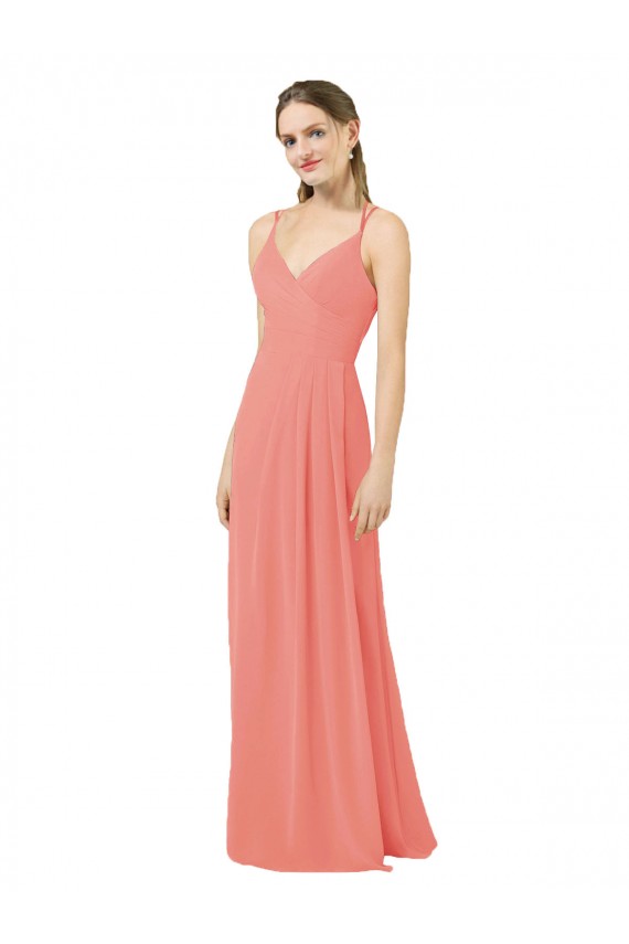 Cheap Flirty Chiffon Bridesmaid Dress with Modern Back Detail UK
