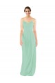 Cheap Classic Long Chiffon Bridesmaid Dress with V-Neck UK