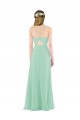 Cheap Classic Long Chiffon Bridesmaid Dress with V-Neck UK