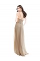 Cheap Elegant Bridesmaid with High Neckline and Illusion V-Neck UK