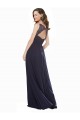 Cheap Elegant Chiffon Bridesmaid Dress with V-Neck Lace Bodice UK