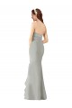 Cheap Strapless Chiffon Bridesmaids Dress with Sweetheart Neckline UK