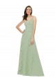 Cheap Chiffon Bridesmaid Dress with Ruffles and Draping UK