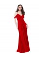 Cheap Cold Shoulder Chiffon Bridesmaid Dress UK