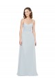 Cheap Slim A-Line Chiffon Bridesmaid Dress with Spaghetti Strap Gathered Bodice UK