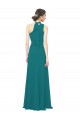 Cheap One Shoulder Chiffon Bridesmaids Dress with Scarf Tie Neckline UK