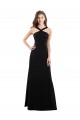 Cheap Chiffon A-Line Bridesmaid Dress with Criss Cross Halter Top UK