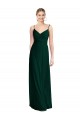 Cheap Wide V-Neck Long Spaghetti Strap Chiffon Bridesmaid Dress UK