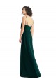 Cheap V-Neck Blouson Bodice Chiffon Maxi Bridesmaid Dress UK