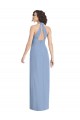 Cheap V-Neck Halter Back Straps Chiffon Formal Bridesmaid Dress UK