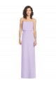 Cheap Full Length Lux Chiffon Blouson Bodice Bridesmaid Dress UK