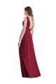 Cheap Plunge Deep V-Neckline Low Back Chiffon Bridesmaid Ress UK