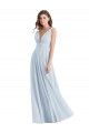 Cheap Plunge Deep V-Neckline Low Back Chiffon Bridesmaid Ress UK