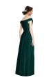 Cheap Full length Off the Shoulder Chiffon Bridesmaid Dress UK
