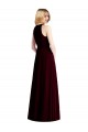 Cheap Sleeveless Halter Chiffon Maxi Bridesmaid Dress UK