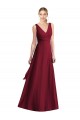 Cheap Sleeveless V-Neck Chiffon Wrap Bridesmaid Dress UK