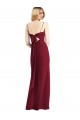 Cheap Tie-Back Cutout Trumpet Chiffon Bridesmaid Dress with Front Slit UK
