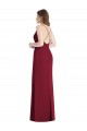 Cheap Criss Cross Back Mermaid Wrap Chiffon Bridesmaid Dress UK