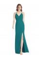 Cheap Criss Cross Back Mermaid Wrap Chiffon Bridesmaid Dress UK