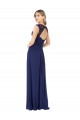 Cheap Embroidered Keyhole Back Chiffon Bridesmaid Dress UK
