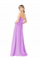 Cheap Draped Strapless Floor Length Chiffon Bridesmaid Dress UK
