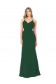 Cheap Criss Cross Strappy Chiffon Bridesmaid Dress UK