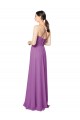 Cheap Braided Straps Cross Back Sweetheart Chiffon Bridesmaid Dress UK
