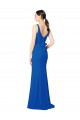 Cheap Low Back Sleeveless Chiffon Bridesmaid Dress with Side Slit UK
