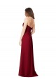 Cheap Draped Sweetheart Long Grecian Inspired Chiffon Bridesmaid Dress UK