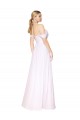 Cheap Off the Shoulder Long Full Length Chiffon Bridesmaid Dress / Formal Prom Dress UK