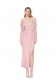 Cheap Mermaid Cold Shoulder Short Knee Length Chiffon Bridesmaid Dress / Formal Prom Dress UK