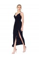 Cheap Chiffon High Neck Spaghetti Straps Short Cocktail Bridesmaid Dress / Formal Prom Dress UK