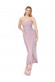 Cheap Short Knee Length Chiffon Wrap Bridesmaid Dress / Cocktail Prom Dress with Straps UK