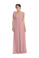 Cheap Empire Waist Long Halter Maxi Bridesmaid Dress UK