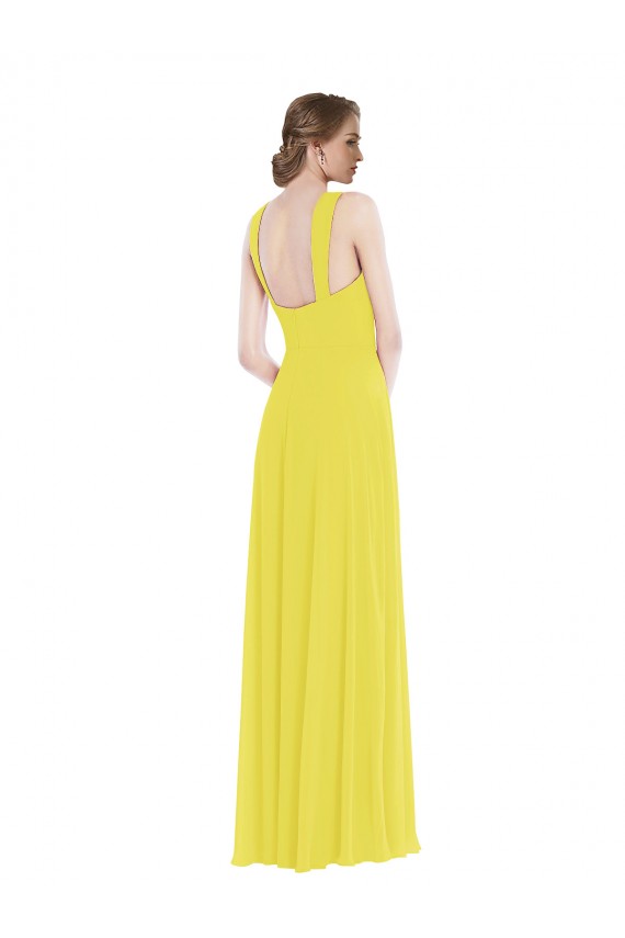 Cheap Wide Strap Sweetheart Maxi Bridesmaid Dress UK