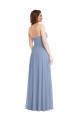 Cheap Strapless A-Line Maxi Bridesmaid Dress with Front Slit UK