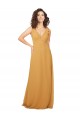Cheap Boho Chiffon Bridesmaid Dress with Tied Straps UK