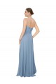 Cheap Draped Sweetheart Chiffon Bridesmaid Dress with Front Slit UK