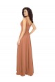Cheap Knotted Bodice Chiffon Bridesmaid Dress UK