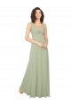 Cheap Knotted Bodice Chiffon Bridesmaid Dress UK
