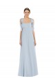 Cheap Tie Shoulder Empire Waist Maxi Bridesmaid Dress UK