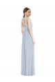 Cheap Tie Shoulder Empire Waist Maxi Bridesmaid Dress UK