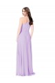 Cheap Chiffon A-Line Bridesmaid Dress with Halter Back UK