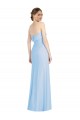 Cheap Strapless Trumpet Chiffon Formal Bridesmaid Dress with Thigh high Slit UK