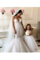 Cheap Ivory Ball Gown Chapel Train Sleeveless Flower Girl Dress UK
