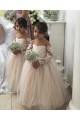 Cheap Ivory Ball Gown Sweetheart Chapel Train Long Sleeve Flower Girl Dress UK