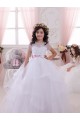 Cheap Ivory Ball Gown Sweetheart Floor Length Flower Girl Dress UK