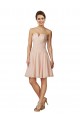 Cheap Lace and Chiffon Bridesmaid Dress / Cocktail Dress with Unique Neckline UK