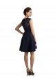 Cheap Short V-Neck Lace Cocktail Bridesmaid Dress with Illusion Back UK